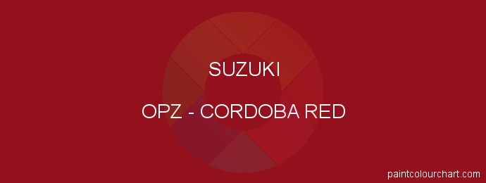 Suzuki paint OPZ Cordoba Red