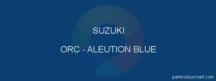 Suzuki paint ORC Aleution Blue