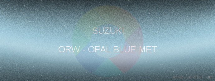 Suzuki paint ORW Opal Blue Met.