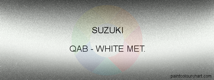 Suzuki paint QAB White Met.