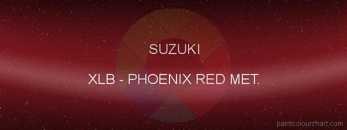 Suzuki paint XLB Phoenix Red Met.