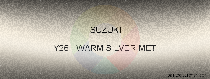 Suzuki paint Y26 Warm Silver Met.