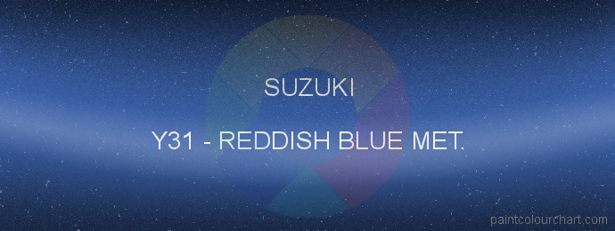 Suzuki paint Y31 Reddish Blue Met.