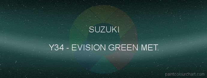 Suzuki paint Y34 Evision Green Met.