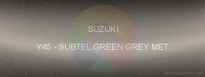 Suzuki paint Y45 Subtel Green Grey Met.