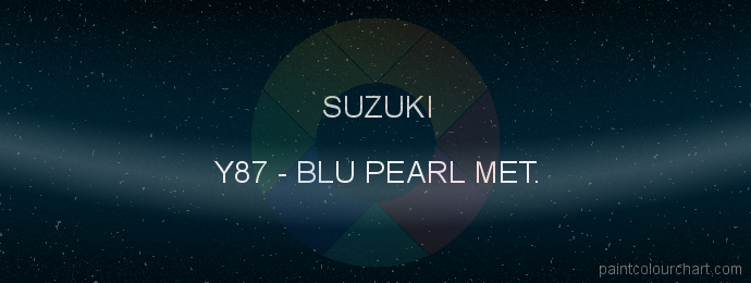 Suzuki paint Y87 Blu Pearl Met.