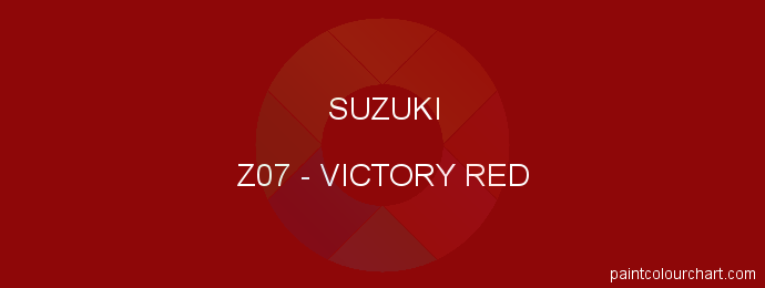 Suzuki paint Z07 Victory Red