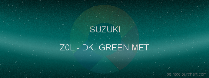 Suzuki paint Z0L Dk. Green Met.