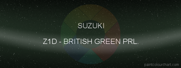 Suzuki paint Z1D British Green Prl.