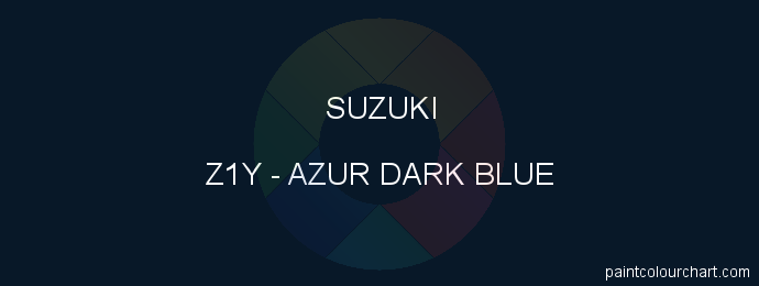 Suzuki paint Z1Y Azur Dark Blue