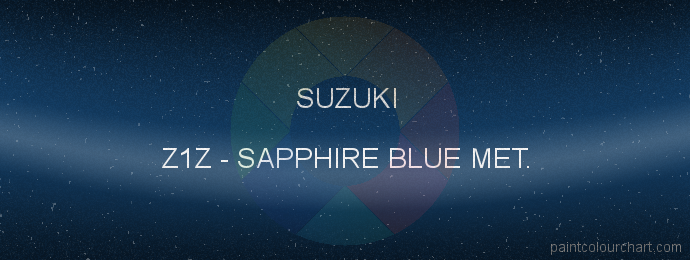 Suzuki paint Z1Z Sapphire Blue Met.