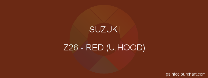 Suzuki paint Z26 Red (u.hood)