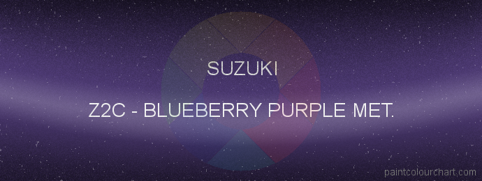 Suzuki paint Z2C Blueberry Purple Met.