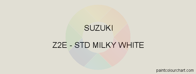 Suzuki paint Z2E Std Milky White