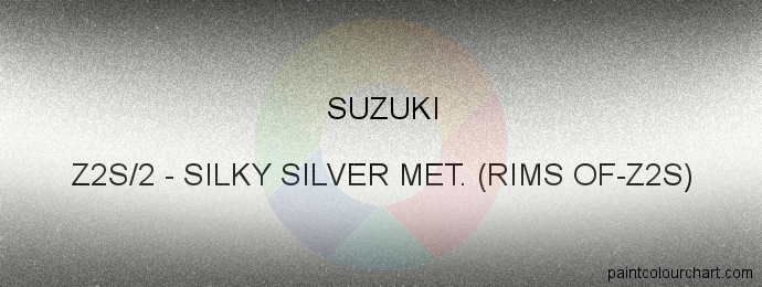 Suzuki paint Z2S/2 Silky Silver Met. (rims Of-z2s)