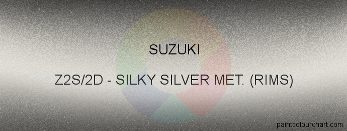 Suzuki paint Z2S/2D Silky Silver Met. (rims)