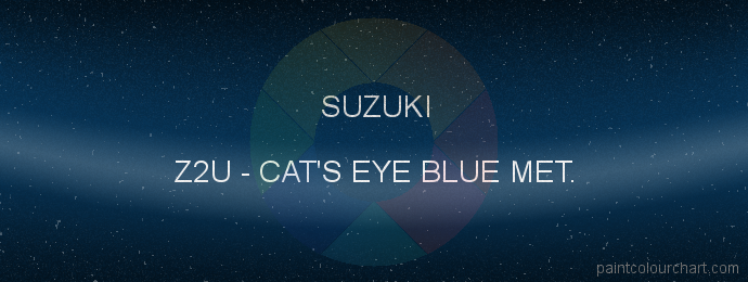 Suzuki paint Z2U Cat's Eye Blue Met.