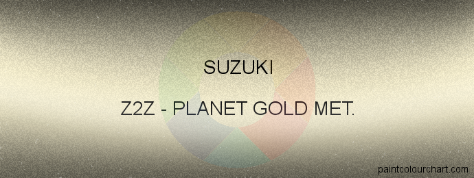 Suzuki paint Z2Z Planet Gold Met.