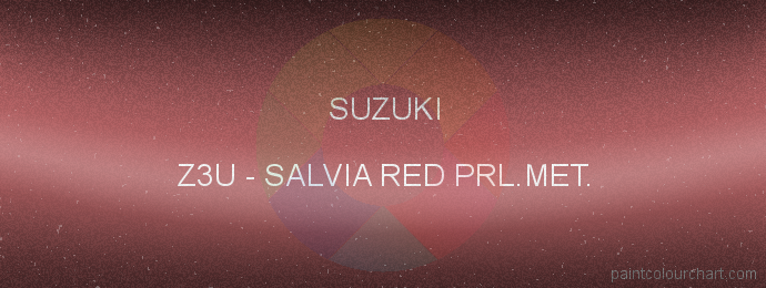Suzuki paint Z3U Salvia Red Prl.met.
