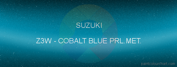 Suzuki paint Z3W Cobalt Blue Prl.met.