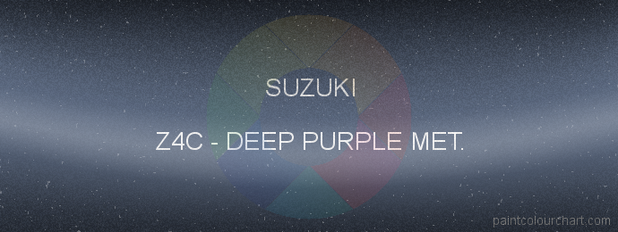 Suzuki paint Z4C Deep Purple Met.