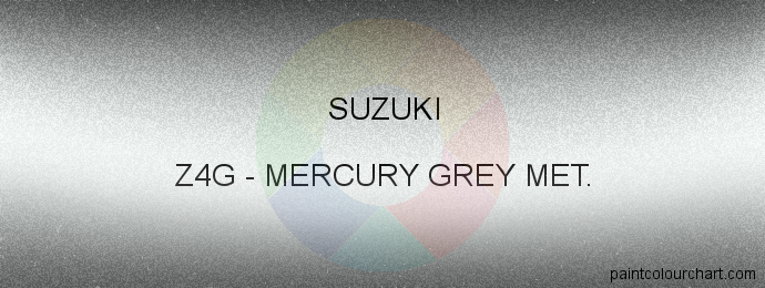 Suzuki paint Z4G Mercury Grey Met.