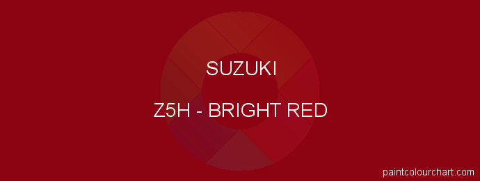 Suzuki paint Z5H Bright Red