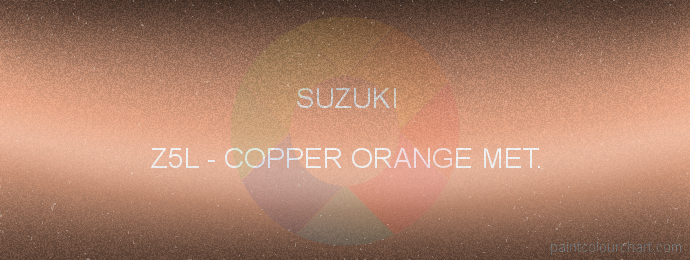 Suzuki paint Z5L Copper Orange Met.