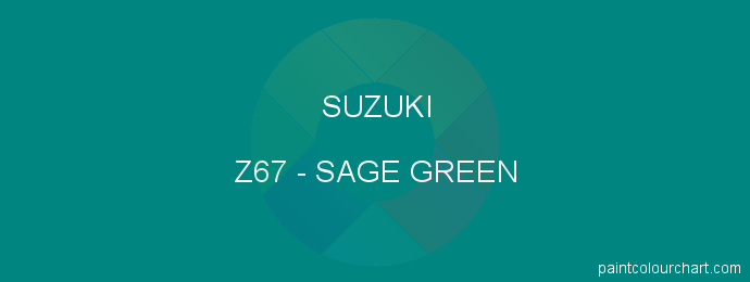 Suzuki paint Z67 Sage Green