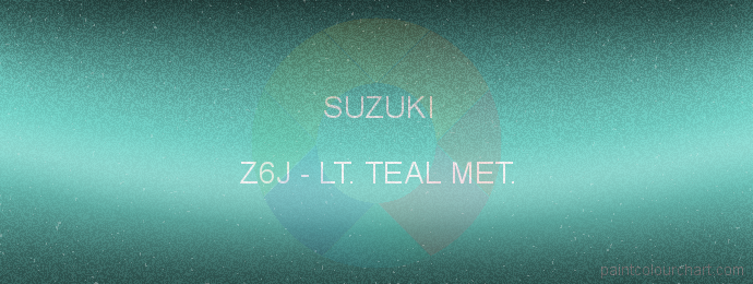 Suzuki paint Z6J Lt. Teal Met.