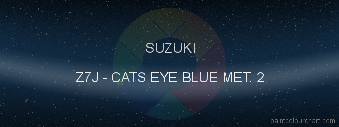 Suzuki paint Z7J Cats Eye Blue Met. 2