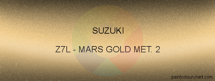 Suzuki paint Z7L Mars Gold Met. 2