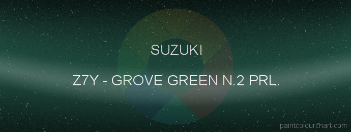 Suzuki paint Z7Y Grove Green N.2 Prl.