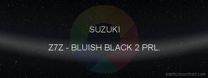 Suzuki paint Z7Z Bluish Black 2 Prl.