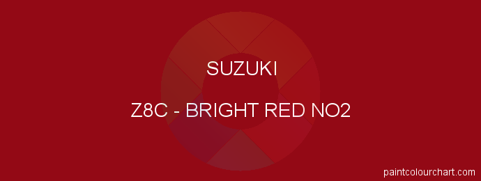 Suzuki paint Z8C Bright Red No2