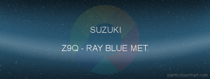Suzuki paint Z9Q Ray Blue Met.