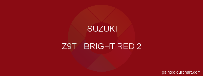 Suzuki paint Z9T Bright Red 2