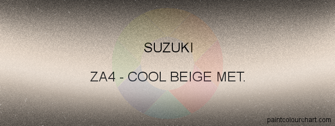 Suzuki paint ZA4 Cool Beige Met.