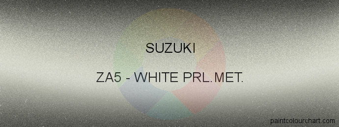 Suzuki paint ZA5 White Prl.met.