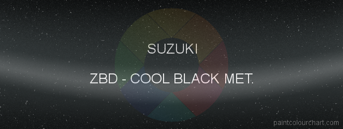 Suzuki paint ZBD Cool Black Met.