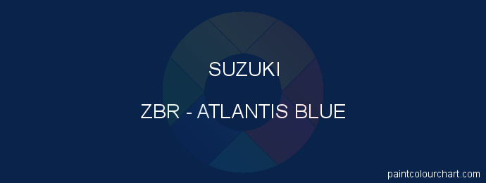 Suzuki paint ZBR Atlantis Blue