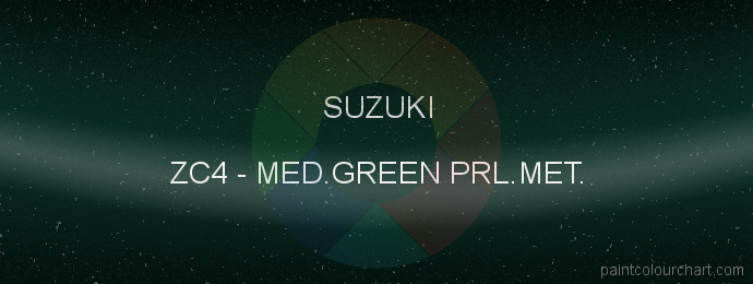 Suzuki paint ZC4 Med.green Prl.met.