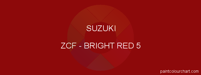 Suzuki paint ZCF Bright Red 5