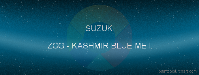 Suzuki paint ZCG Kashmir Blue Met.