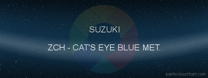 Suzuki paint ZCH Cat's Eye Blue Met.