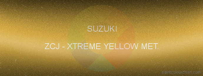 Suzuki paint ZCJ Xtreme Yellow Met.