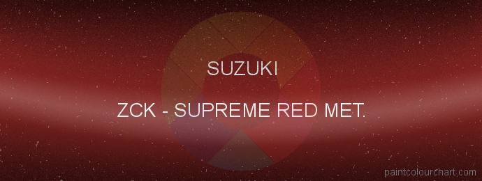 Suzuki paint ZCK Supreme Red Met.