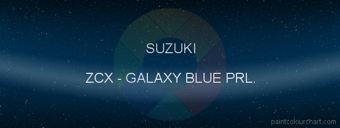 Suzuki paint ZCX Galaxy Blue Prl.