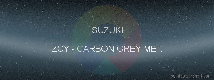 Suzuki paint ZCY Carbon Grey Met.