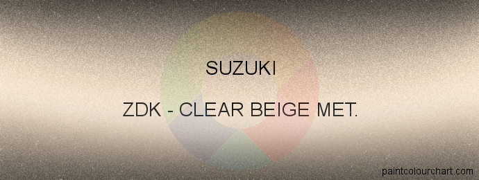 Suzuki paint ZDK Clear Beige Met.